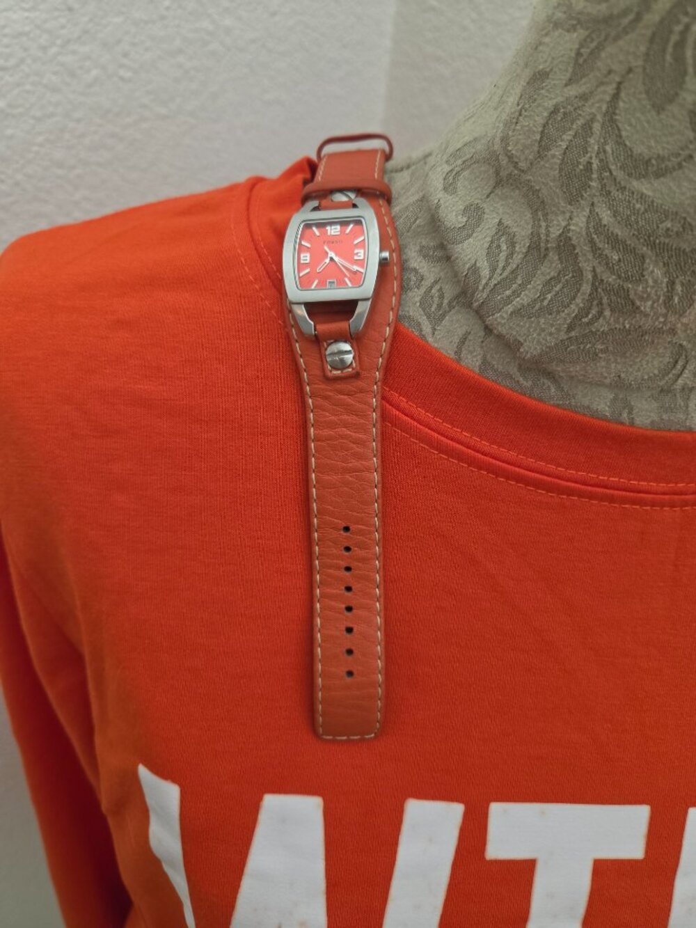 Fossil Watch & WTF Crewneck Long Sleeve Top - Picture 3 of 8
